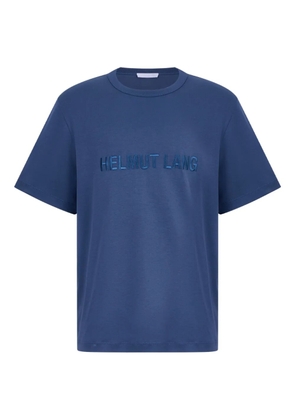 Helmut Lang embroidered-logo T-shirt - Blue