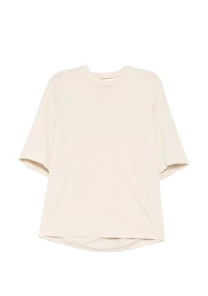 System convertible halter-neck T-shirt - Neutrals