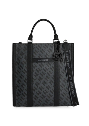 Karl Lagerfeld Ikon Monogram tote bag - Black