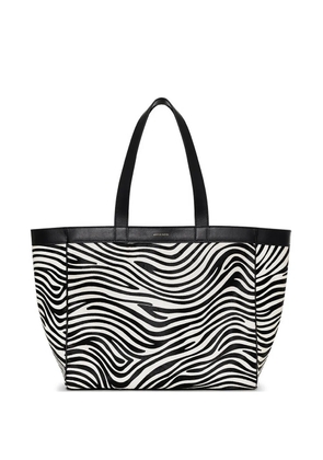 ANINE BING medium Rio tote - zebra - White