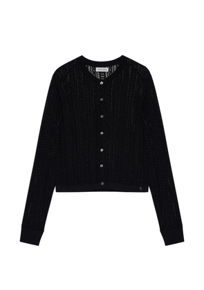 ANINE BING Moni crop cardigan - black