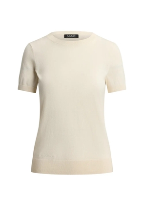 Lauren Ralph Lauren embroidered short-sleeve sweater - Neutrals