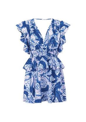 Poupette St Barth Noemi paisley-print mini dress - Blue