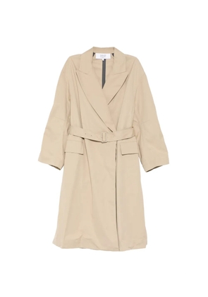 Maison Kitsuné wrap coat - Neutrals