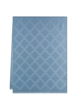 Ferragamo Gancini jacquard scarf - Blue