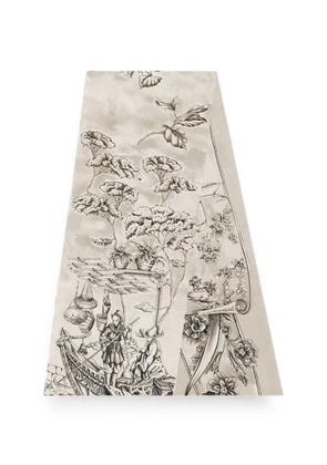 Ferragamo Voyage-print silk scarf - Neutrals