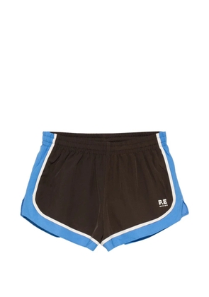 P.E Nation Stride logo-print shorts - Brown