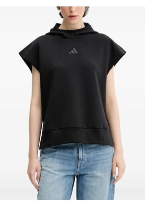 adidas Soft Lux sleeveless hoodie - Black