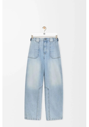 LOEWE washed-effect panelled jeans - Blue