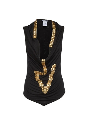 Givenchy Pre-Owned studded jersey top - Black