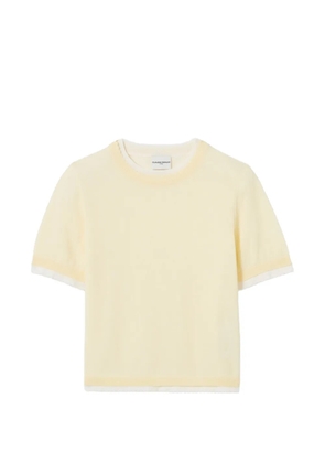 Claudie Pierlot contrast knit jumper - Yellow