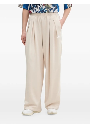 adidas stripe pleated trousers - Neutrals