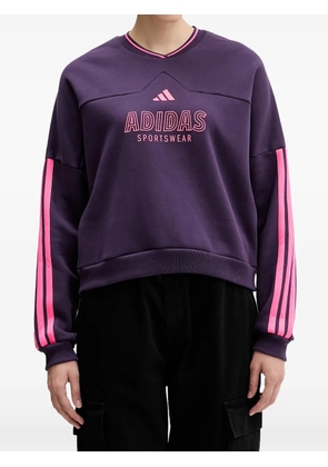 adidas Tiro side-stripe sweatshirt - Purple