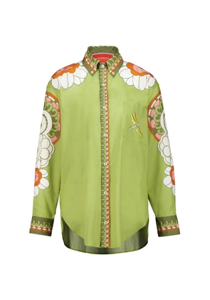 La DoubleJ Anemone Ghirlanda boxy-fit shirt - Green