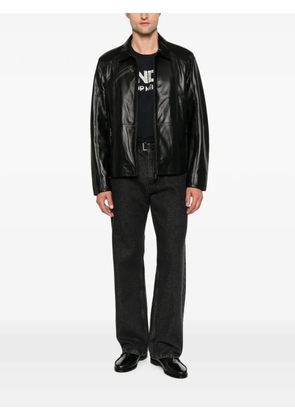 SERGIO MORETTI FIRENZE zip-up leather jacket - Black