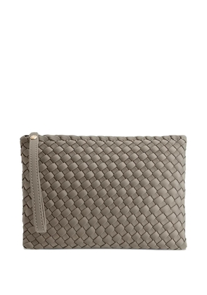 MARREA woven clutch bag - Brown