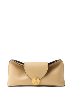Versace Vivian leather clutch bag - Neutrals