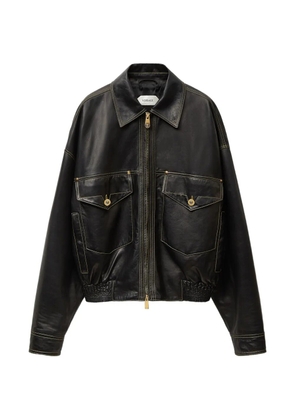 Versace nappa blouson - Black