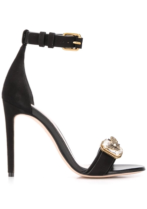 Alexander McQueen 110mm crystal-embellished sandals - Black