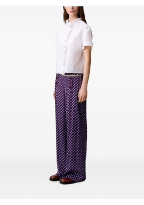 Claudie Pierlot Victorian collar poplin shirt - White