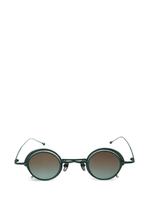 Rigards round-frame clip-on sunglasses - Green