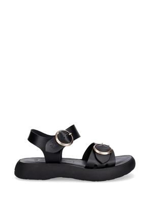 Fly London buckle-fastening leather sandals - Black
