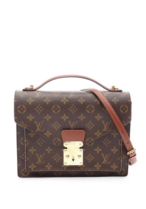 Louis Vuitton Pre-Owned 2002 Monogram Monceau laptop bag - Brown
