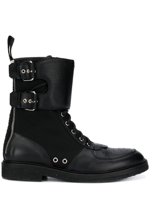 Balmain Ranger bi-material boots - Black