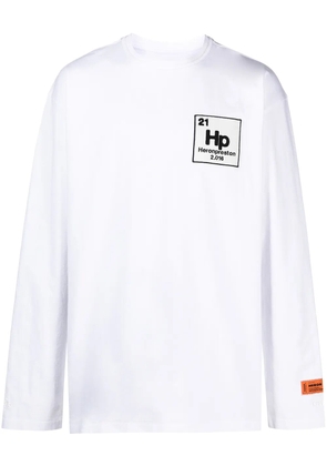 Heron Preston element logo-patch sweatshirt - White