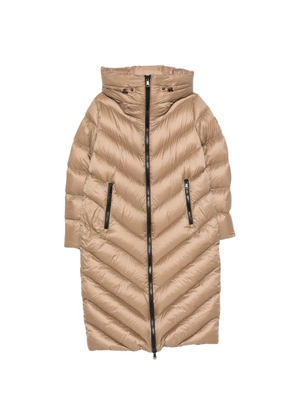 SERGIO MORETTI FIRENZE quilted hooded coat - Neutrals