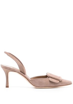 Manolo Blahnik 70mm Maysli pumps - Neutrals