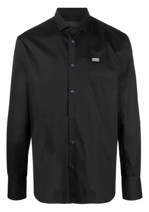 Philipp Plein Iconic Plein Diamond-cut shirt - Black