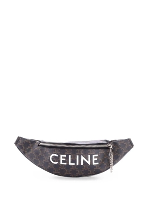 Celine Pre-Owned Logo Triomphe Coated Canvas belt bag - Brown