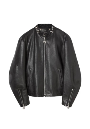 Gucci horsebit leather jacket - Black