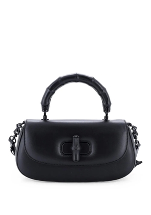 Gucci Pre-Owned Bamboo Diva Top Handle Bag Leather Medium shoulder bag - Black