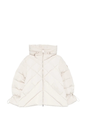 SERGIO MORETTI FIRENZE quilted hooded jacket - Neutrals