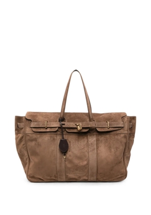 Brunello Cucinelli suede tote bag - Brown