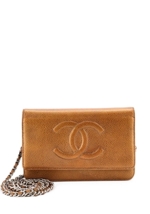 CHANEL Pre-Owned Timeless Wallet on Chain Caviar crossbody bag - Gold