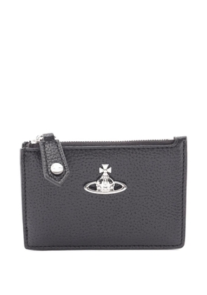 Vivienne Westwood Pre-Owned 2020s Orb leather coin purse - Black