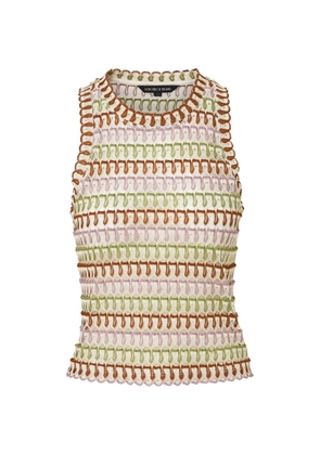 Veronica Beard Rhett crochet-knit tank top - Neutrals