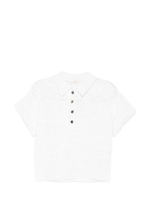 Haikure Merle polo top - White