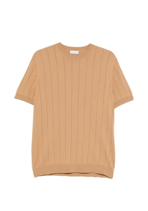 ÉPHÉMÈRE short-sleeve ribbed-knit T-shirt - Neutrals