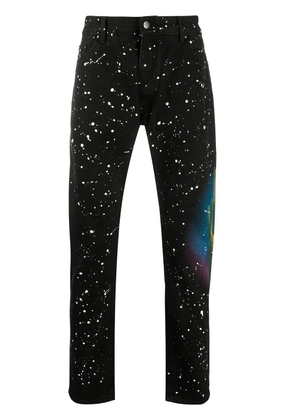 Palm Angels cactus print jeans - Black