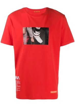 Heron Preston contrast print T-shirt - Red