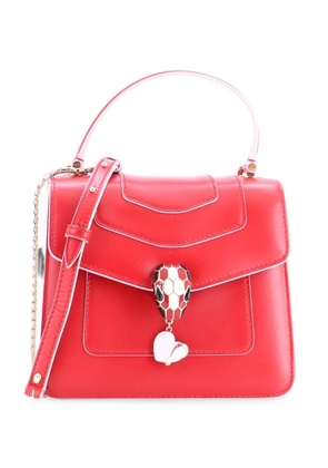 Bvlgari Pre-Owned Serpenti Forever Dangle Top Handle Bag Leather Small satchel - Red