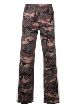 Valentino Garavani VLTN Grid print track pants - Green