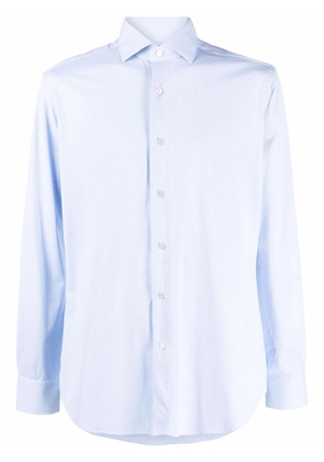 Xacus long-sleeved fitted shirt - Blue