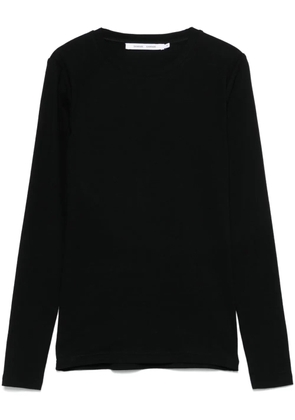 SAMSOE SAMSOE fine ribbed T-shirt - Black
