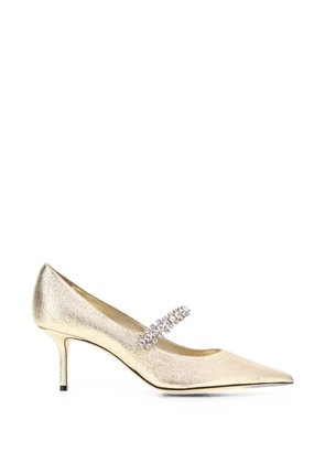 Jimmy Choo Bing crystal-embellished pumps - Gold