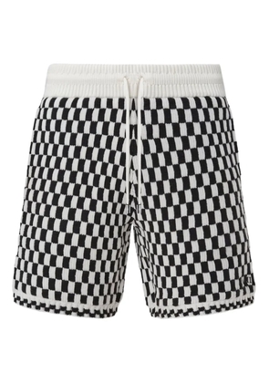 AMIRI checkered knit shorts - Black